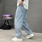 🔥 Pro-Favorite Men's Loose Fit Straight Leg Pants with Classic Pockets – Polyester – Breathable 👖
