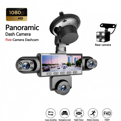 ⏰HD 1080P Multi-Lens Dash Cam with Night Vision