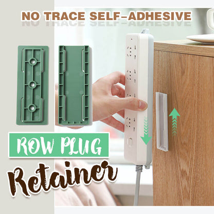 📢 LIMITED TIME 50% OFF! ⏰ No Trace Self-Adhesive Row Plug Retainer – Keep Power Strips Tidy, Reusable & Easy Install 🔌
