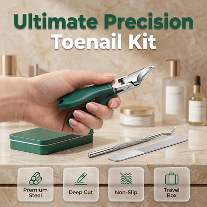 🎉 2026 SALE — OVER 47,000 SOLD! ✂️ 3-Piece Professional Toenail Clipper Set – Precision Curved Blades, Non-Slip Grip & Travel Case 🦶✨