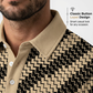 ⏳ LIMITED TIME 50% OFF! 👔 Men's Geometric Print Collared Shirts – Muscle Fit, Breathable & Fade Resistant ✨