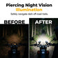Universal Motorcycle LED Spotlight Dual Color Auxiliary Driving Light