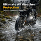 Universal Motorcycle LED Spotlight Dual Color Auxiliary Driving Light