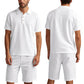 🔥 Pro-Favorite Men's Casual Top & Shorts 2-Piece Set – Linen Blend – Breathable ☀️