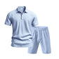 🔥 Pro-Favorite Men's Casual Top & Shorts 2-Piece Set – Linen Blend – Breathable ☀️