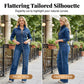 👖 50% OFF NOW! ✨ Women's Chic Denim Set – Asymmetrical Buttons & Tailored Fit – Effortless Modern Style 🧥