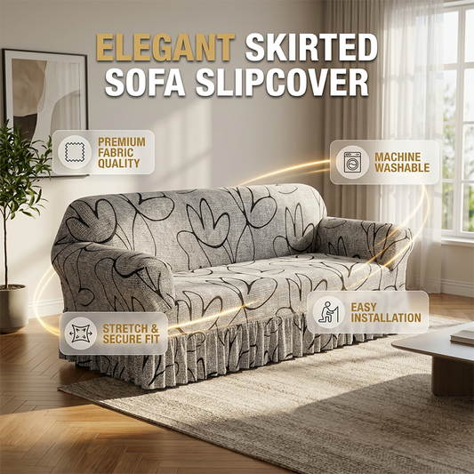 🛋️ 50% OFF! ✨ Universal Stretch Fitted Couch Slipcover – High-Stretch Premium Fabric, Elegant Ruffled Hem & Complete Living Room Upgrade – Instant Sofa Makeover in Minutes 🏠
