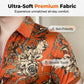 🧥 LIMITED-TIME 50% OFF! 💥 Men's Vintage Floral Print Zip-Up Top – Ultra-Soft, Structured Collar, Versatile ✨