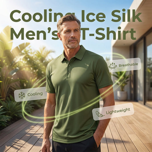 🔥 Pro-Favorite Men's Summer Breathable Collared T-Shirt – High-Quality Blend – Breathable ☀️
