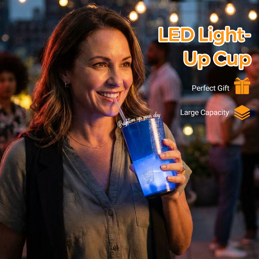 🥤 50% OFF! ✨ Luminous Red Bull Cup with Straw – Water-Activated LED Auto Glow, Shatter-Resistant Food-Grade Plastic & 414ml Capacity – Instant Party Atmosphere for Bars & Events 🎉