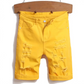 🔥 Pro-Favorite Men's Casual Summer Ripped Shorts – Cotton Blend – Distressed Details & Rolled Hems 🌞