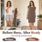 👗 LIMITED TIME 50% OFF! ✨ Women's Crew Neck Solid Color Dress – Cotton Blend, Cap Sleeves & Relaxed Fit 🌸