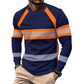📢 LIMITED TIME 50% OFF! ⏰ Crewneck Color Block Long Sleeve T-Shirt – High-Contrast Stripes & Breathable Polyester 💪