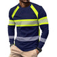 📢 LIMITED TIME 50% OFF! ⏰ Crewneck Color Block Long Sleeve T-Shirt – High-Contrast Stripes & Breathable Polyester 💪