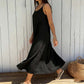 👗✨ FLASH SALE 50% OFF! Women's Casual Loose Fit A-Line Dress – Breathable Blend Fabric, Round Neck Spaghetti Straps, 5 Colors, Sizes S-3XL 🔥