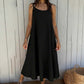 👗✨ FLASH SALE 50% OFF! Women's Casual Loose Fit A-Line Dress – Breathable Blend Fabric, Round Neck Spaghetti Straps, 5 Colors, Sizes S-3XL 🔥