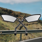 💥360° Rotatable Bicycle Rearview Mirror – Shock-Absorbing Arm, Weather-Resistant, Universal Mount 🛡️