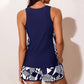 📢 PROMO LIMITÉE -50% ! ⏰ Ensemble Maillot de Bain Imprimé Color-Block – Haut Débardeur + Short, Tissu Extensible Séchage Rapide, 3 Coloris, Tailles S-XL 🏖️