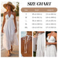 👗 PROMO LIMITÉE -50% ! ✨ Halter Neck Backless Tiered Maxi Dress – Deep V-Neck, Empire Waist, Flowy Tiered Skirt, 3 Colors, Sizes S-XXL 🌸