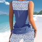 ⏳ LIMITED TIME 50% OFF! 👙 Women's Printed Two-Piece Tankini Set – Flowing Top & Full Coverage Boy Shorts – Quick-Dry Stretch Fabric 🩳✨