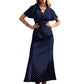 👗 PROMO LIMITÉE -50% ! ✨ Robe Maxi à Pois Femme – Col V, Manches Papillon, Coupe Cintrée, Tissu Respirant, 6 Coloris, XS-XL 🎀