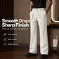 ⏳ LIMITED-TIME 50% OFF! ⏰ Men's Soft Draped Straight Leg Trousers – Side Pockets, Button Closure, 3 Colors, Sizes M-2XL 👖