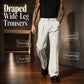 ⏳ LIMITED-TIME 50% OFF! ⏰ Men's Soft Draped Straight Leg Trousers – Side Pockets, Button Closure, 3 Colors, Sizes M-2XL 👖