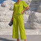 ⏳ LIMITED TIME 50% OFF! 👚 Women's V-Neck Top & Wide-Leg Pants Set – Effortless Style & All-Day Comfort 👖