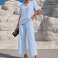 ⏳ LIMITED TIME 50% OFF! 👚 Women's V-Neck Top & Wide-Leg Pants Set – Effortless Style & All-Day Comfort 👖