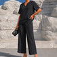 ⏳ LIMITED TIME 50% OFF! 👚 Women's V-Neck Top & Wide-Leg Pants Set – Effortless Style & All-Day Comfort 👖