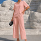 ⏳ LIMITED TIME 50% OFF! 👚 Women's V-Neck Top & Wide-Leg Pants Set – Effortless Style & All-Day Comfort 👖