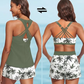 Women's 3-Piece Swimsuit Tankini Set with Shorts – Nylon-Spandex – Tummy Control & Push-Up Support for Active Women 👙