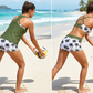 Women's 3-Piece Swimsuit Tankini Set with Shorts – Nylon-Spandex – Tummy Control & Push-Up Support for Active Women 👙