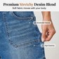 🎉 LIMITED TIME 50% OFF! 🍦 Viral Bermuda Denim Shorts – Thigh-Covering Confidence & Stretchy Mid-Rise Fit ✨