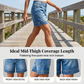🎉 LIMITED TIME 50% OFF! 🍦 Viral Bermuda Denim Shorts – Thigh-Covering Confidence & Stretchy Mid-Rise Fit ✨