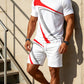 🎉 LIMITED TIME 50% OFF! 👕 Men's Casual Summer T-Shirt & Shorts 2-Piece Set – Breathable Fabric & Modern Graphic Print ☀️