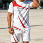 🎉 LIMITED TIME 50% OFF! 👕 Men's Casual Summer T-Shirt & Shorts 2-Piece Set – Breathable Fabric & Modern Graphic Print ☀️