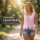 🎉 LIMITED TIME 50% OFF! 💝 Women's Elegant Square Neck Lace Tank Top – Crochet Lace & Scalloped Hem, 50K+ Sold! 🌸