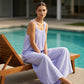 🎉 LIMITED TIME 50% OFF! 👗 Women Casual Wide Leg Jumpsuit – Adjustable Tie-Back Design & Deep Side Pockets 🌸