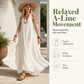 🎉 LIMITED TIME 50% OFF! 👗 Women Off-Shoulder Draped Maxi Dress – Relaxed A-Line Silhouette & Minimalist Elegance 🌸