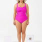 🎁 LIMITED TIME 50% OFF! 💥 Women's Classic Plus-Size One-Piece Swimsuit – Ruffled Tummy Control & Scalloped Neckline 👙