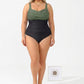 🎁 LIMITED TIME 50% OFF! 💥 Women's Classic Plus-Size One-Piece Swimsuit – Ruffled Tummy Control & Scalloped Neckline 👙