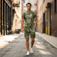 🎉 LIMITED TIME 50% OFF! 👕 Men's Casual Faux Denim Print T-Shirt Shorts Set – 33K+ Sold! 3D Digital Print & All-Day Comfort 🧢