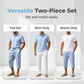 🎁 LIMITED TIME 50% OFF! 👕 Men Summer Linen Set – Loose Shirt & Cargo Shorts Two Piece Outfit 💥
