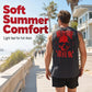 🎉 LIMITED TIME 50% OFF! 💪 Men Sleeveless Tank Top – Loose Fit Summer Gym Workout Vest with Bold Graphic Print 🔥