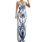 📢 LIMITED TIME 50% OFF! 🌸 Women's Classic Floral Print Maxi Dress – Bodycon Silhouette & Dramatic Side Slit 💙