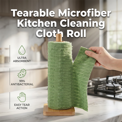 📢 LIMITED TIME 50% OFF! ⏰ Disposable Tear-Off Cleaning Cloth Roll – Thickened Microfiber, Ultra Absorbent & Heavy Grease Removal 🧼