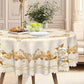 🌸 LIMITED TIME 50% OFF! 🍽️ Waterproof Gold Rose Tablecloth – Embossed Effect, Stain-Resistant & Elegant for Dining ✨