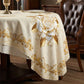 🌸 LIMITED TIME 50% OFF! 🍽️ Waterproof Gold Rose Tablecloth – Embossed Effect, Stain-Resistant & Elegant for Dining ✨