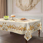 🌸 LIMITED TIME 50% OFF! 🍽️ Waterproof Gold Rose Tablecloth – Embossed Effect, Stain-Resistant & Elegant for Dining ✨